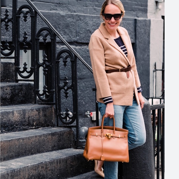 J Crew Merino Wool Open Front Sweater Blazer - Picture 2 of 8